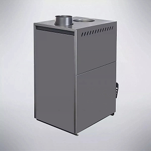 Печь-Камин Варвара "ГАРМОНИЯ 1309 ГРАФИТ" (new) (Стальная 3D футеровка)